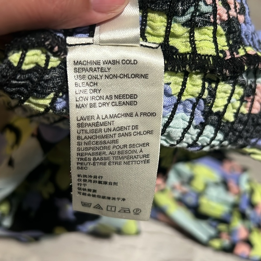 Free People Ariana Smocked Floral Blouse - Picture 15 of 15